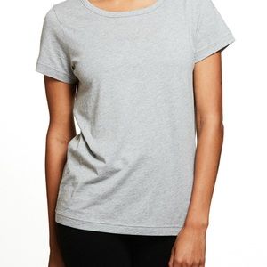 Short Sleeve Tee with Sheer insert on Back